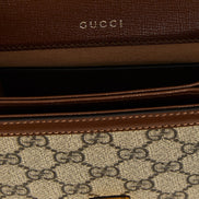 Τσάντα Gucci καφέ από πολυαιθυλένιο  