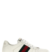 Gucci Screener White Leather Low-Top Sneakers