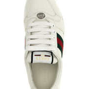 Gucci Screener White Leather Low-Top Sneakers