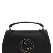 Τσάντα ώμου Gucci Blondie μεσαίου μεγέθους από μαύρο δέρμα
