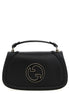 Τσάντα ώμου Gucci Blondie μεσαίου μεγέθους από μαύρο δέρμα