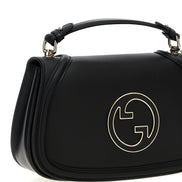 Τσάντα ώμου Gucci Blondie μεσαίου μεγέθους από μαύρο δέρμα