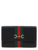 Θήκη Καρτών Gucci από Μαύρο Δέρμα Μόσχου