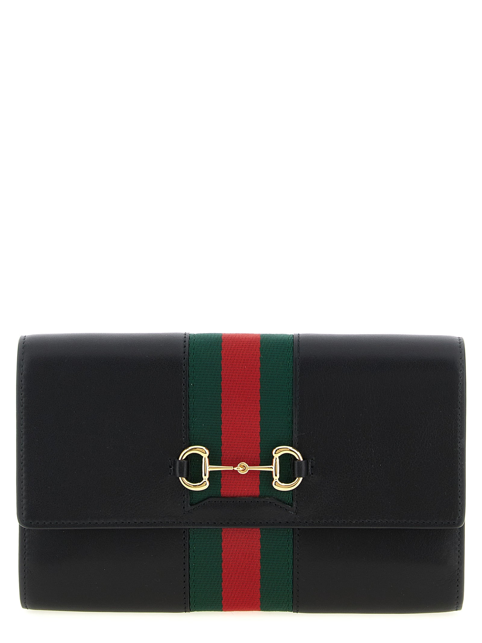 Θήκη Καρτών Gucci από Μαύρο Δέρμα Μόσχου