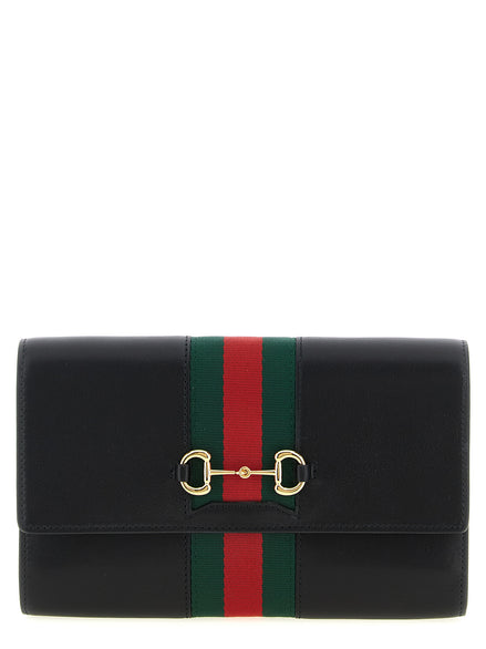 Θήκη Καρτών Gucci από Μαύρο Δέρμα Μόσχου