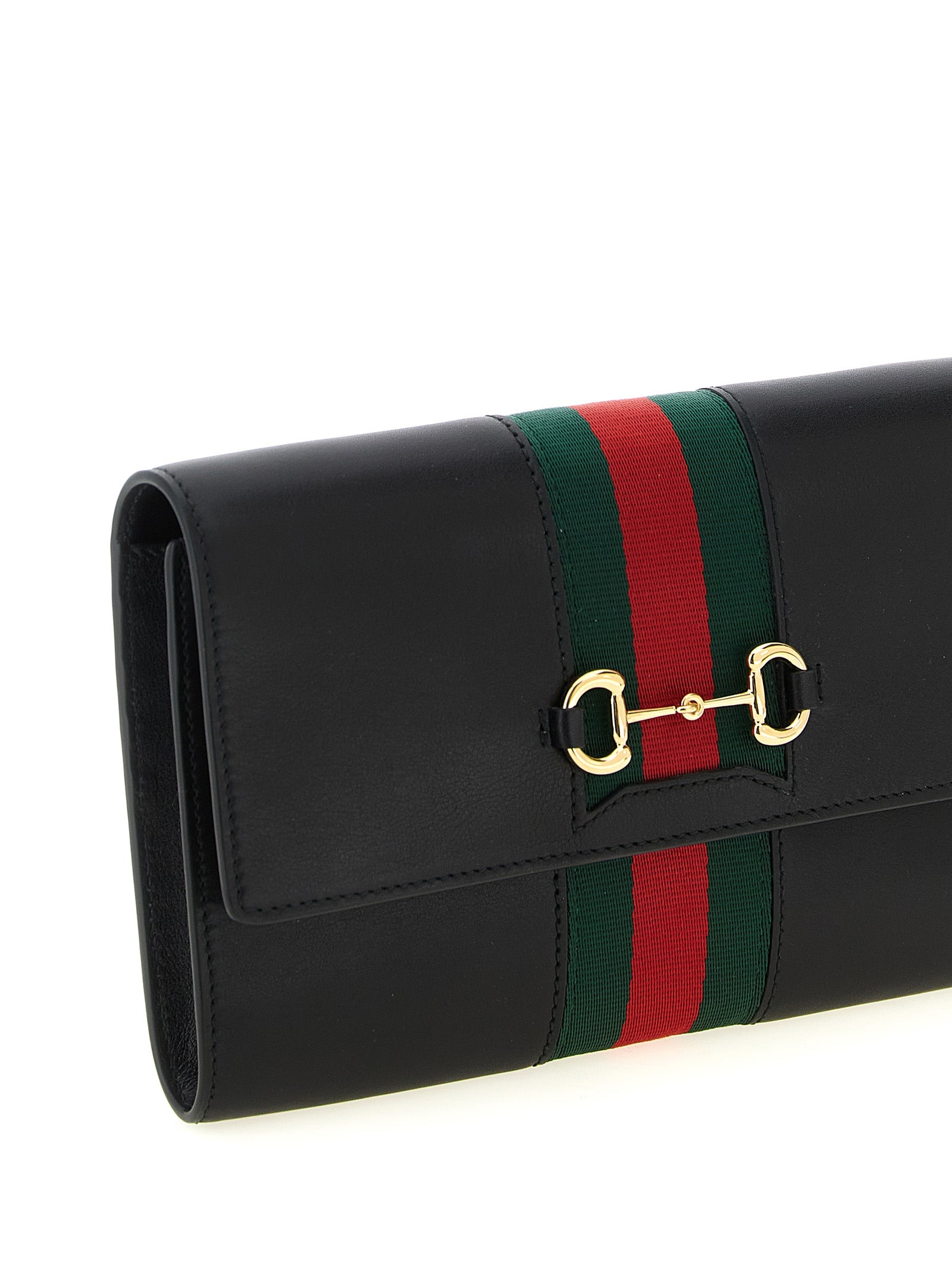 Θήκη Καρτών Gucci από Μαύρο Δέρμα Μόσχου
