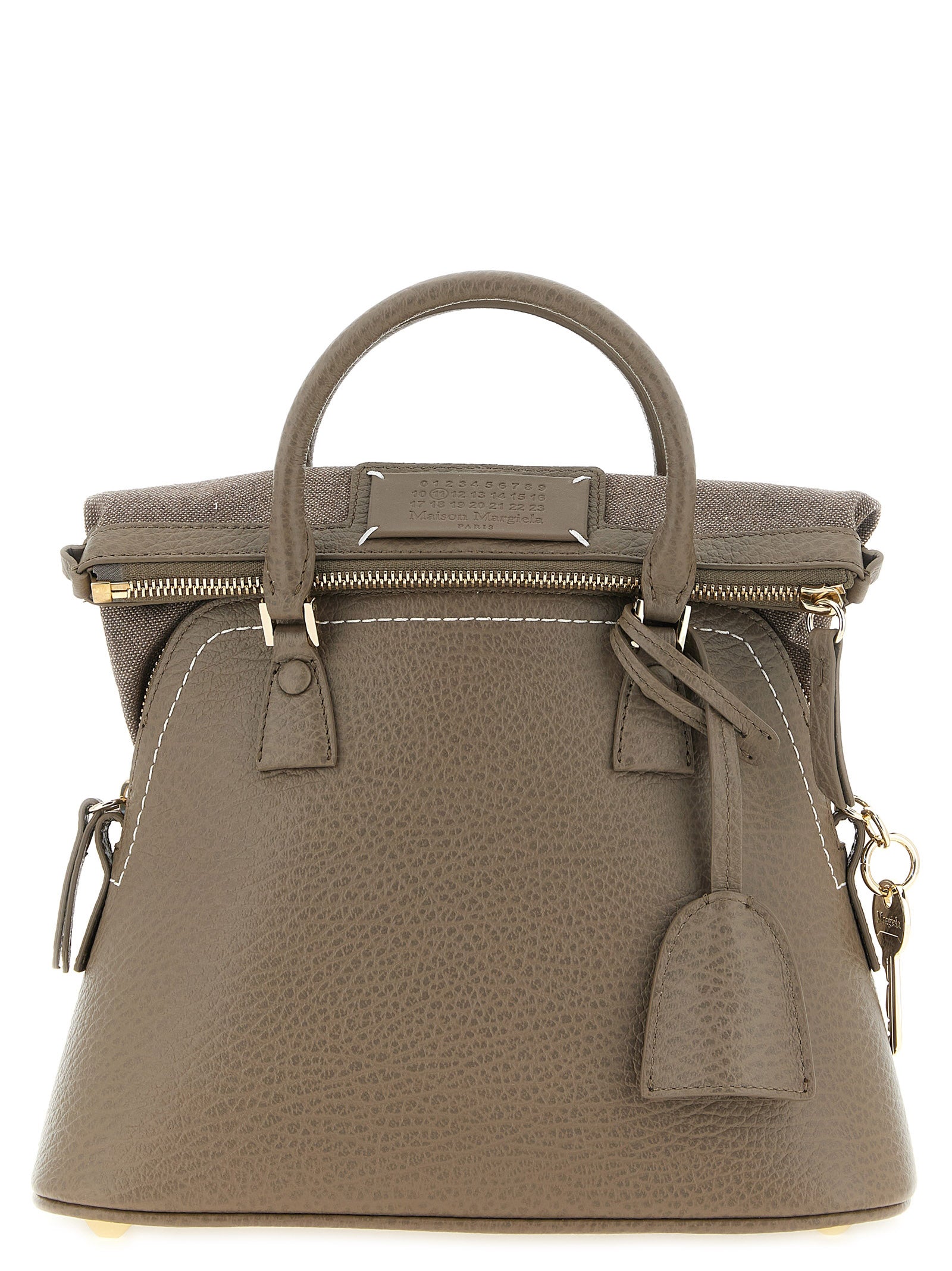Maison Margiela Gray Calfskin Shoulder Bag