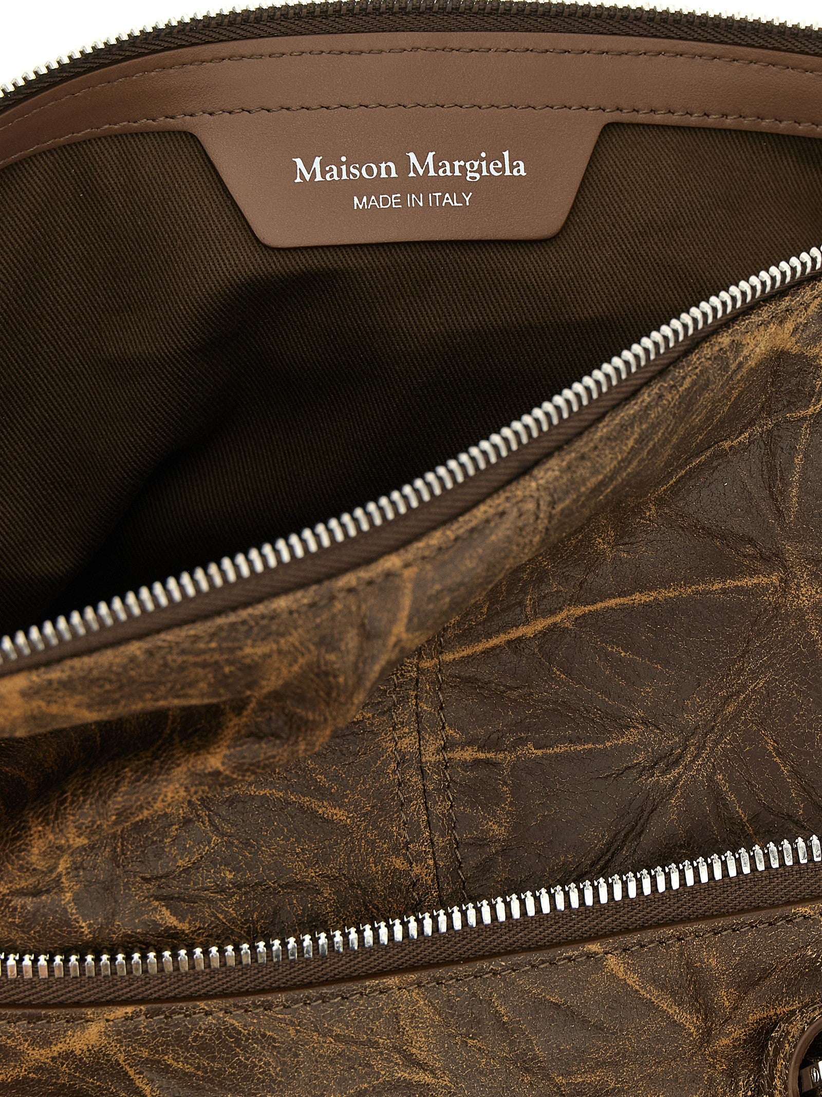 Maison Margiela Brown Goatskin Shoulder Bag