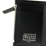 Θήκη καρτών Maison Margiela από μαύρο δέρμα μοσχαριού  