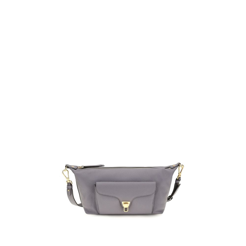 Coccinelle Gray Calf Leather Bos Taurus Shoulder Bag