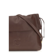 Coccinelle Medium Lidia Brown Leather Shoulder Bag