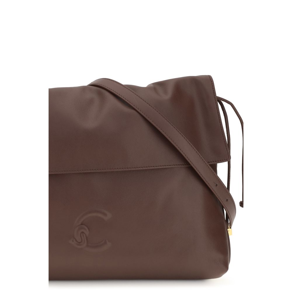 Coccinelle Medium Lidia Brown Leather Shoulder Bag