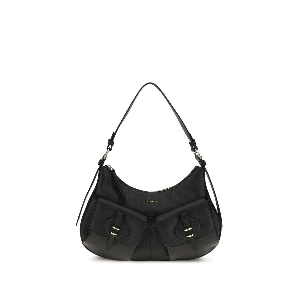 Coccinelle Small Bohème Black Leather Shoulder Bag