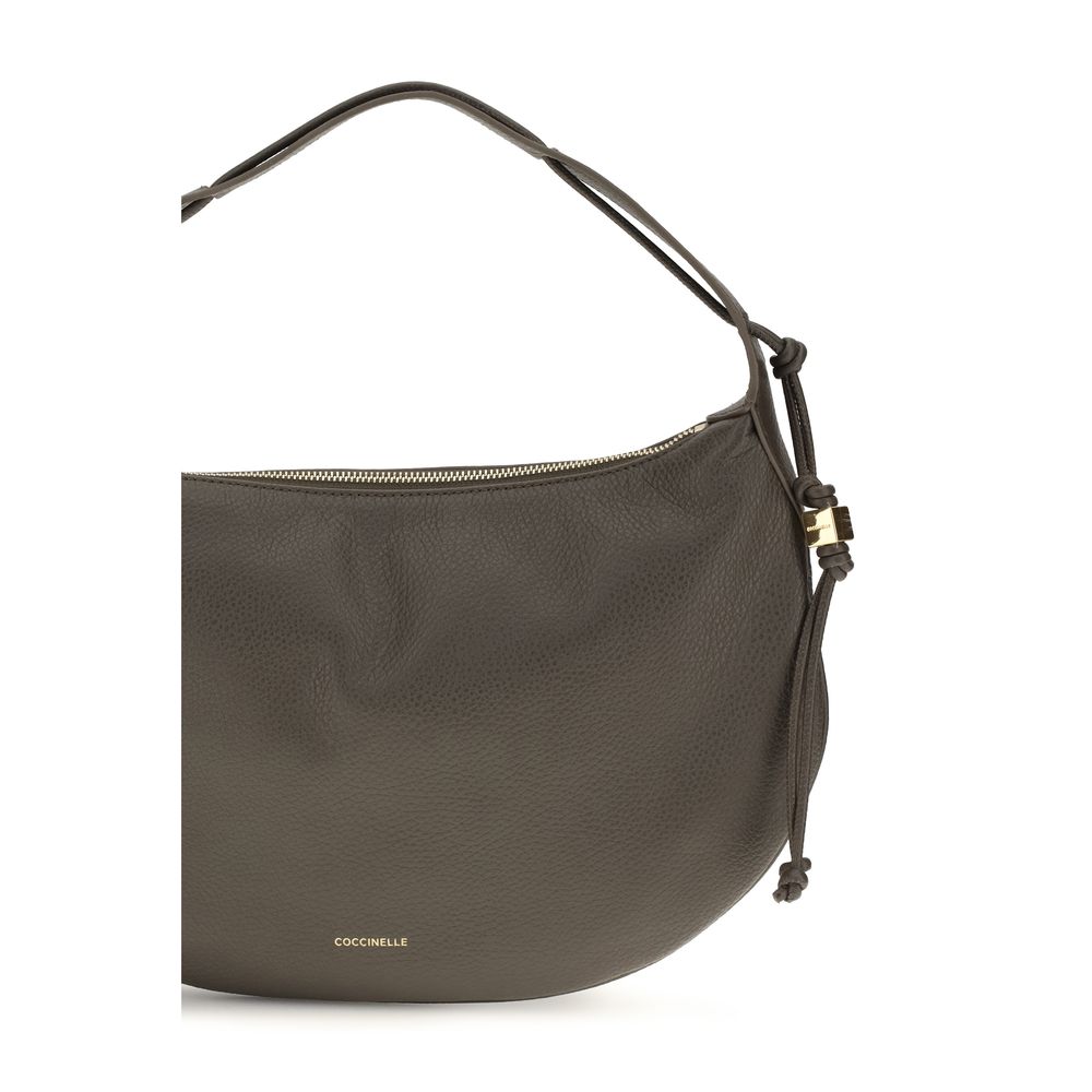 Coccinelle Thess Brown Leather Shoulder Bag