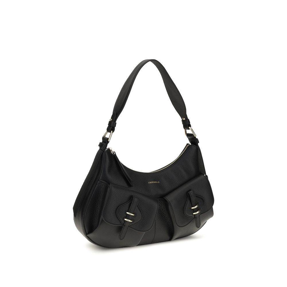 Coccinelle Small Bohème Black Leather Shoulder Bag