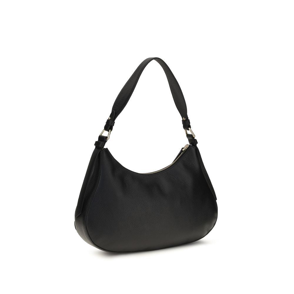 Coccinelle Small Bohème Black Leather Shoulder Bag