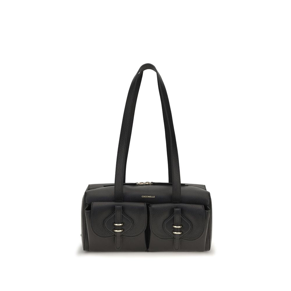 Coccinelle Mavery Black Leather Shoulder Bag