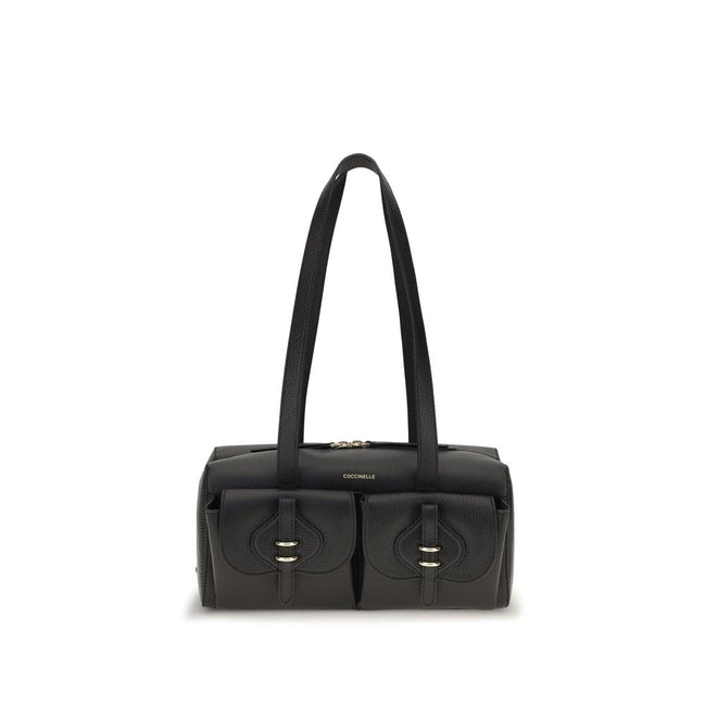 Coccinelle Mavery Black Leather Shoulder Bag