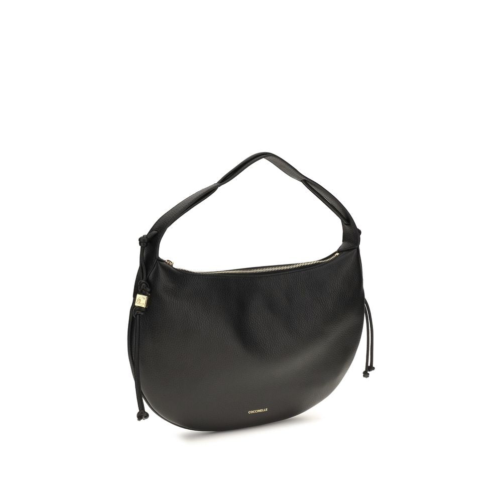 Coccinelle Thess Black Leather Shoulder Bag
