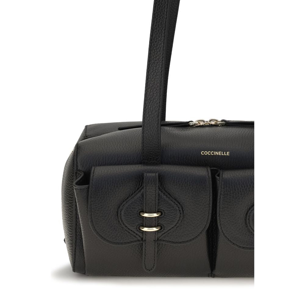 Coccinelle Mavery Black Leather Shoulder Bag