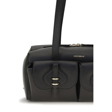 Coccinelle Mavery Black Leather Shoulder Bag
