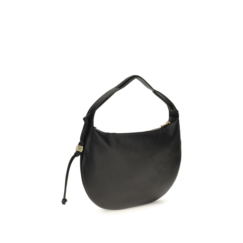 Coccinelle Thess Black Leather Shoulder Bag