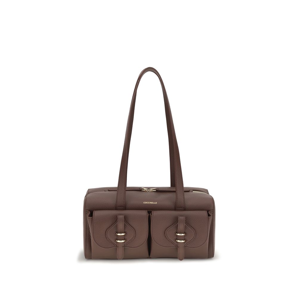 Coccinelle Mavery Brown Leather Shoulder Bag