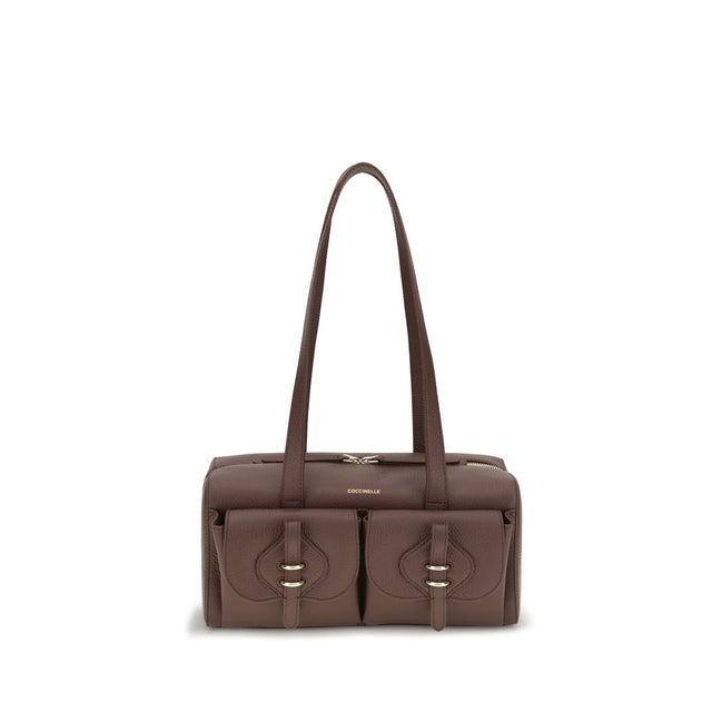 Coccinelle Mavery Brown Leather Shoulder Bag