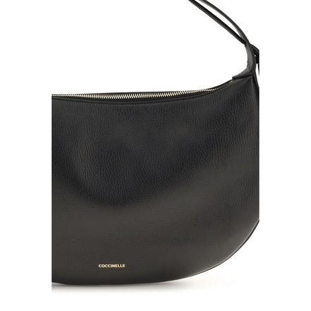 Coccinelle Thess Black Leather Shoulder Bag