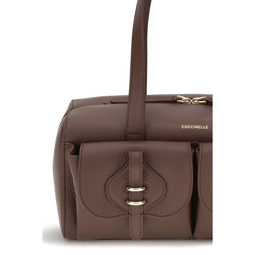 Coccinelle Mavery Brown Leather Shoulder Bag