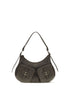 Coccinelle Small Bohème Brown Leather Shoulder Bag