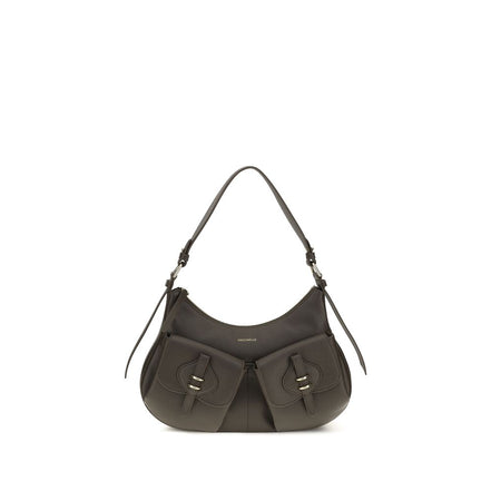 Coccinelle Small Bohème Brown Leather Shoulder Bag