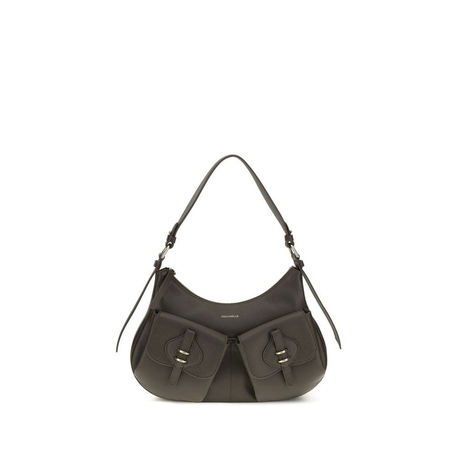 Coccinelle Small Bohème Brown Leather Shoulder Bag