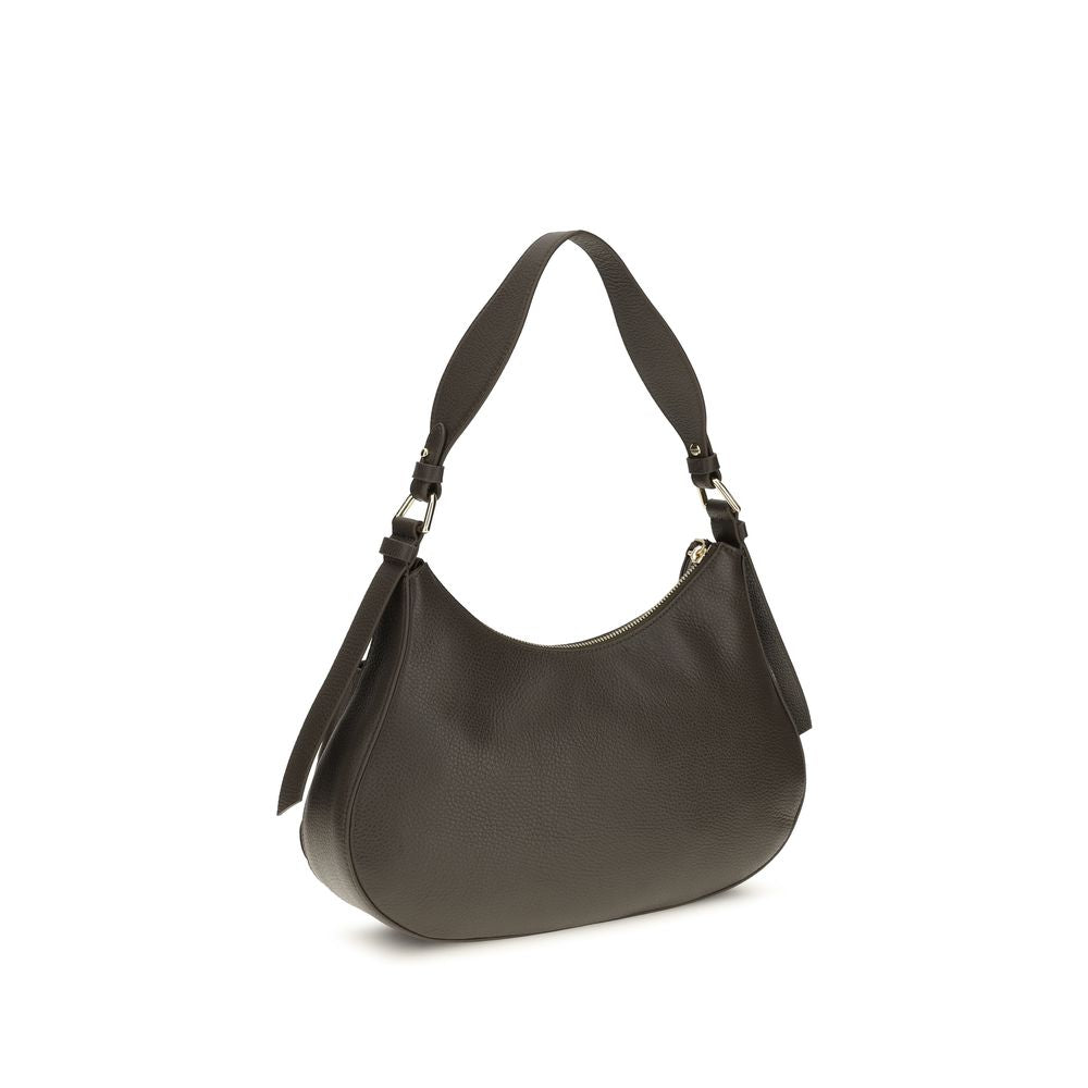 Coccinelle Small Bohème Brown Leather Shoulder Bag