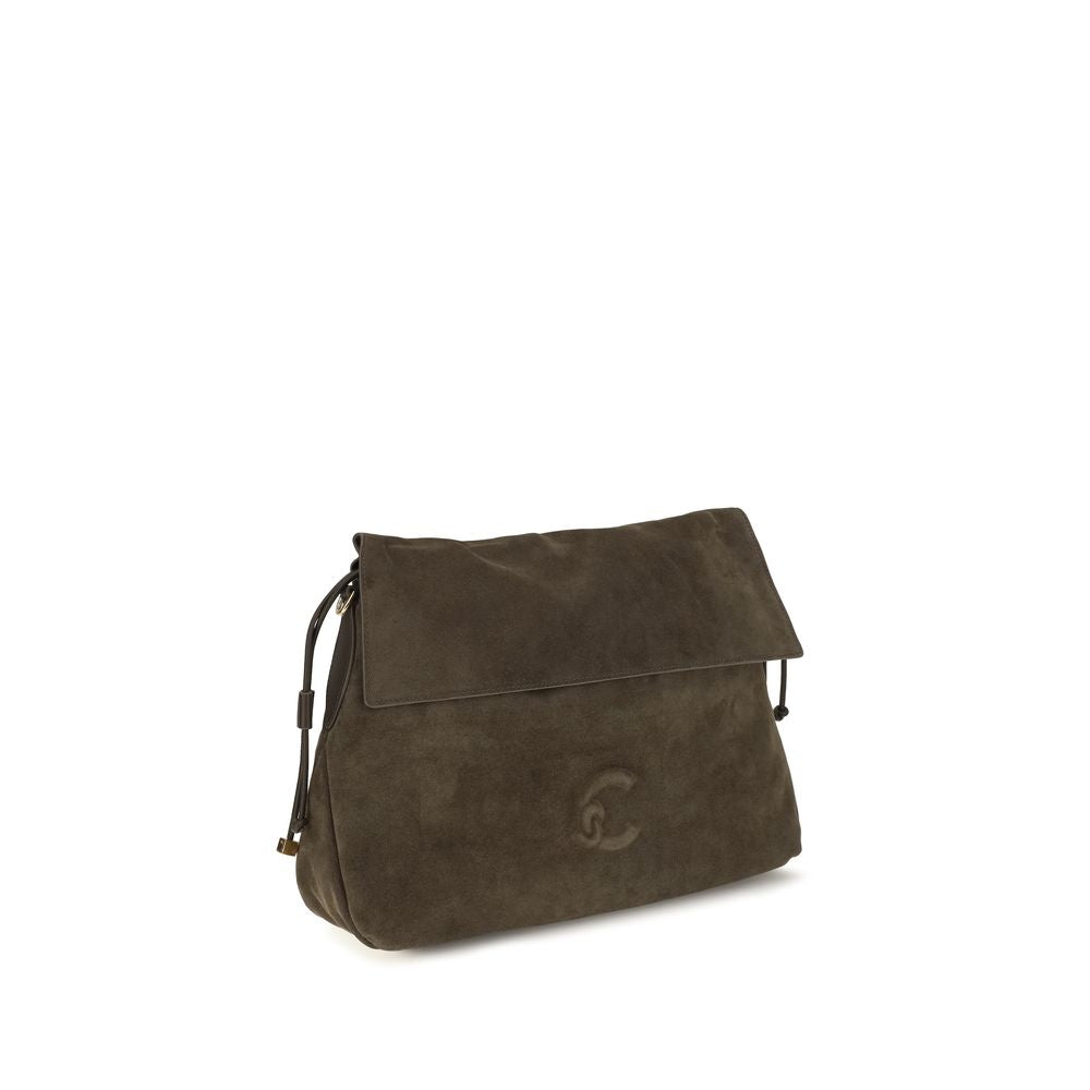 Coccinelle Medium Lidia Brown Leather Shoulder Bag