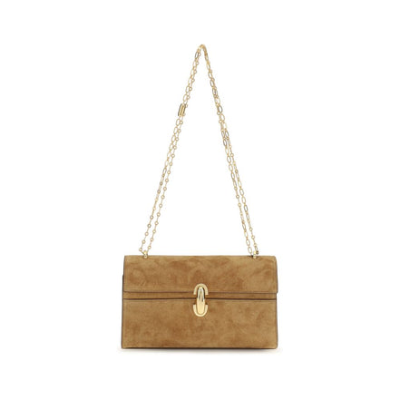 Savette Brown Calf Leather Bos Taurus Clutch Bag