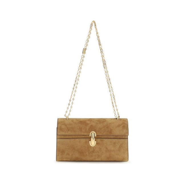 Savette Brown Calf Leather Bos Taurus Clutch Bag