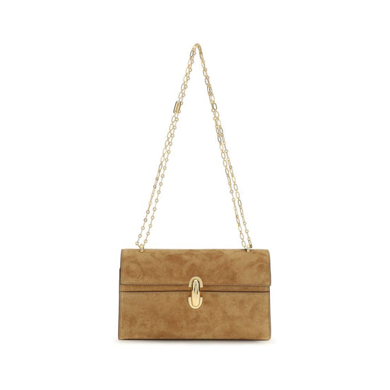 Savette Brown Calf Leather Bos Taurus Clutch Bag