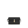 Savette Black Calf Leather Bos Taurus Shoulder Bag