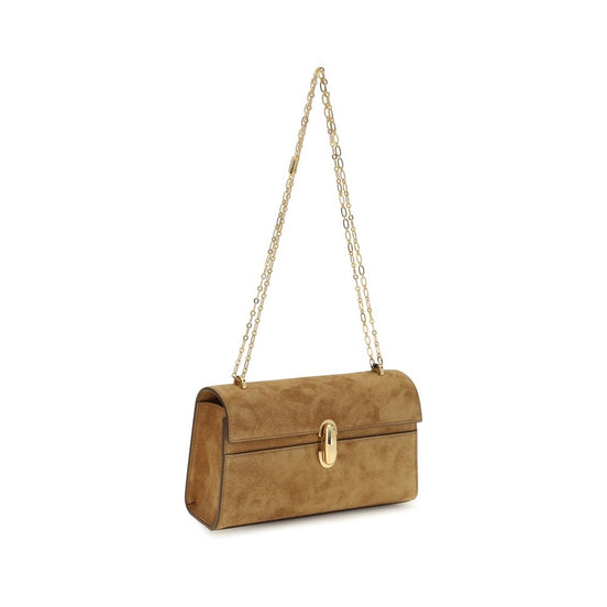 Savette Brown Calf Leather Bos Taurus Clutch Bag