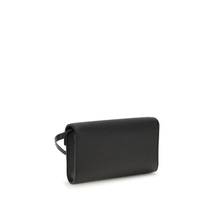 Savette Black Calf Leather Bos Taurus Shoulder Bag