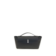 Savette Black Symmetry Trapeze Clutch