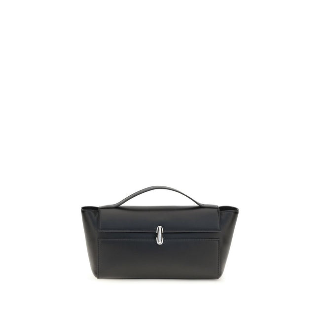 Savette Black Symmetry Trapeze Clutch