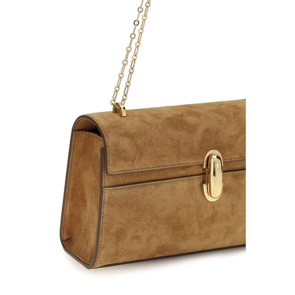 Savette Brown Calf Leather Bos Taurus Clutch Bag
