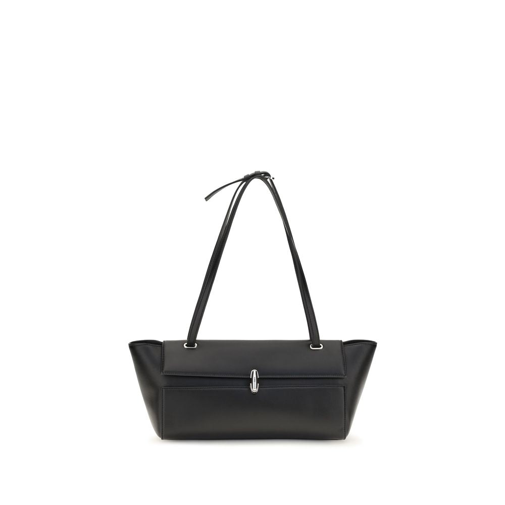 Savette Black Symmetry Trapeze Shoulder Bag