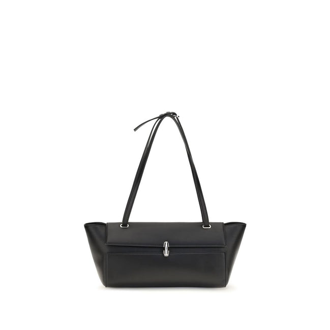 Savette Black Symmetry Trapeze Shoulder Bag