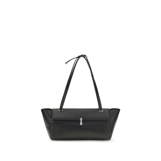 Savette Black Symmetry Trapeze Shoulder Bag