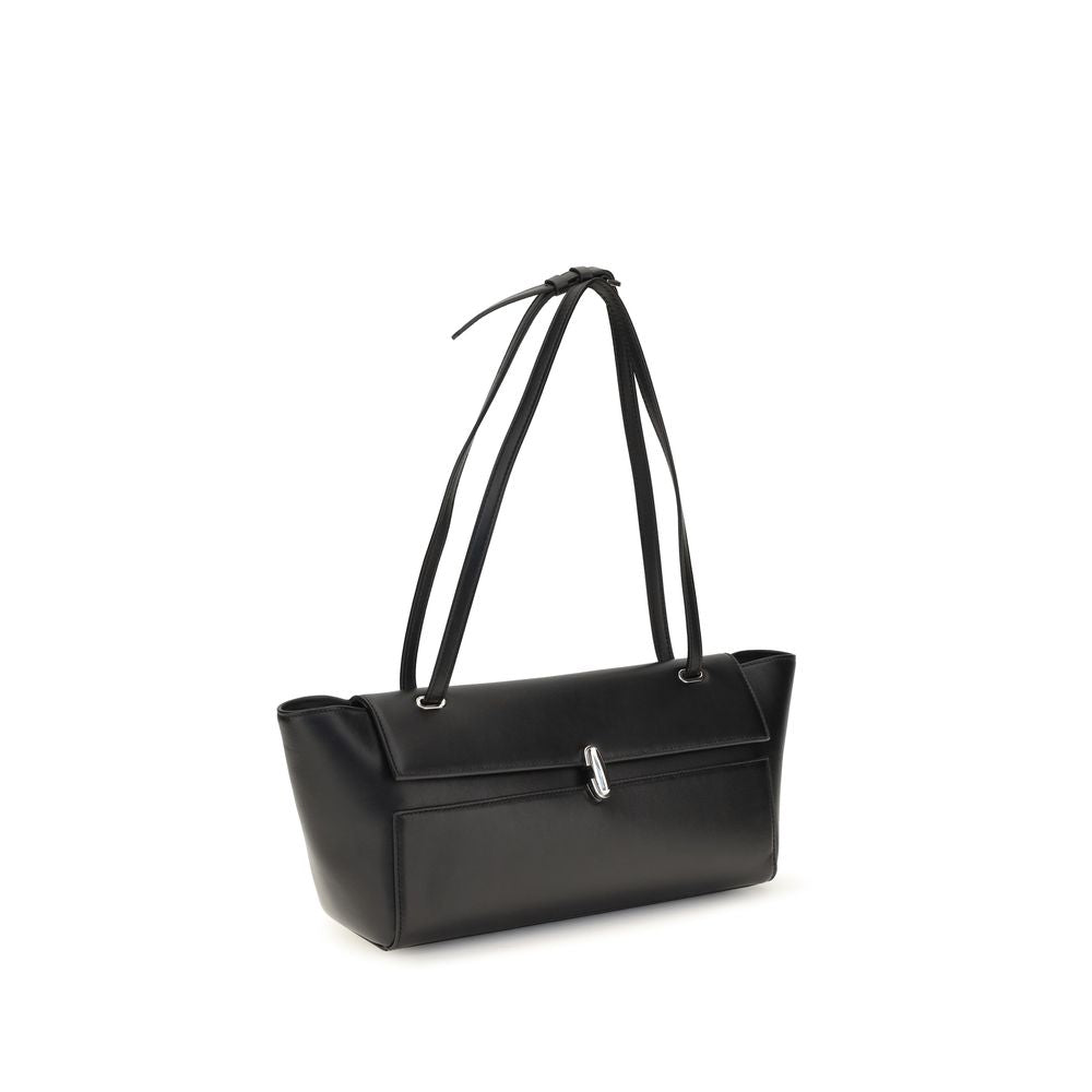 Savette Black Symmetry Trapeze Shoulder Bag