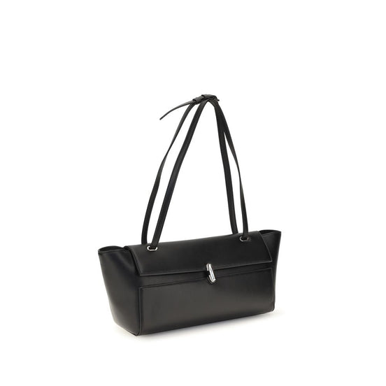 Savette Black Symmetry Trapeze Shoulder Bag