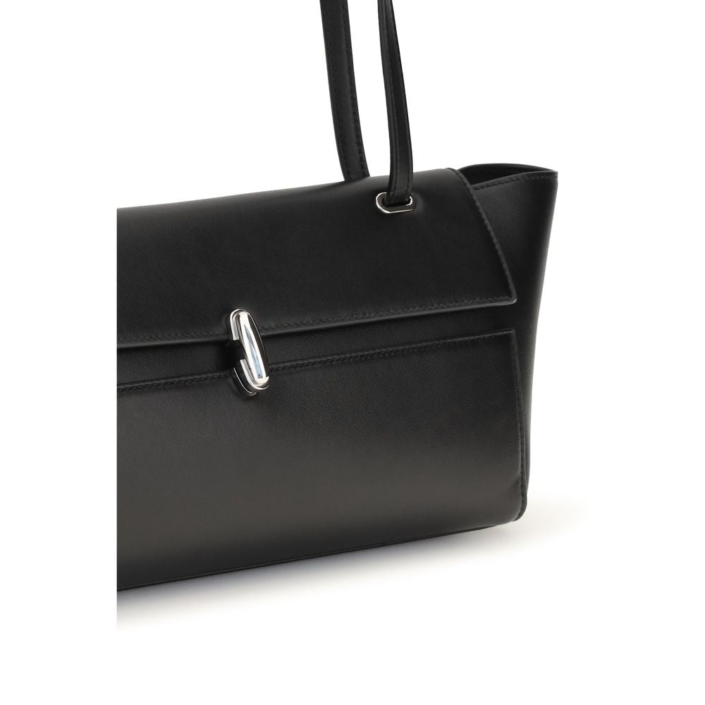Savette Black Symmetry Trapeze Shoulder Bag